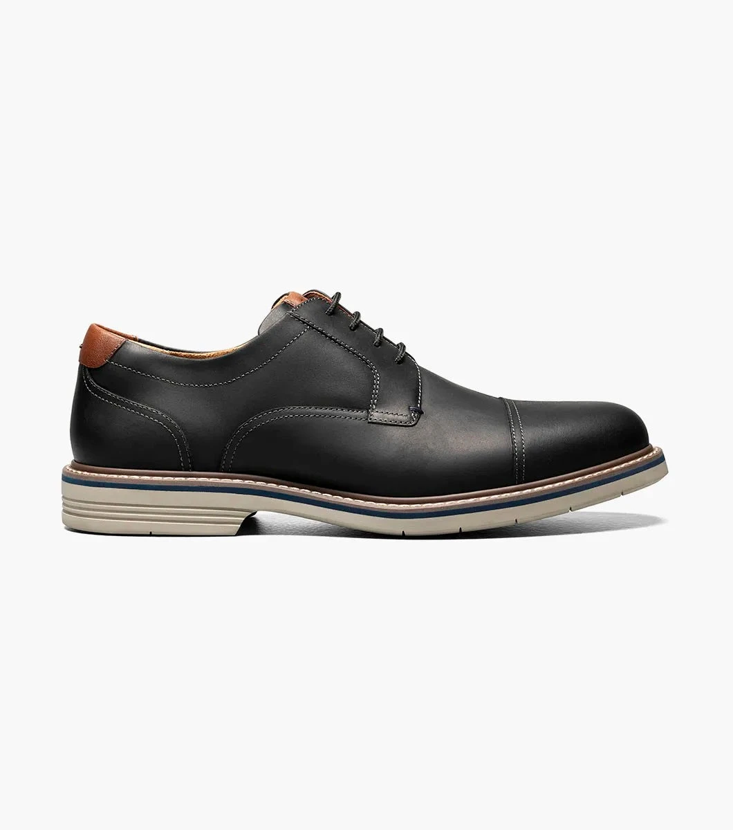 'Florsheim' Men's Norwalk Cap Toe Oxford - Black 2 'Florsheim' Men's Norwalk Cap Toe Oxford - Black - Image 2