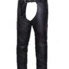 'Unik' Unisex Cowhide Premium Jean Pocket Chap - Black