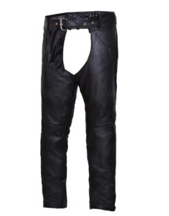 'Unik' Unisex Cowhide Premium Jean Pocket Chap - Black