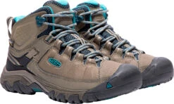 'Keen Outdoor' Women's Targhee EXP WP Mid Hiker - Brindle / Blue Coral -Outdoor Clothing Sale 1017737 PLA large 1024x1024@2x