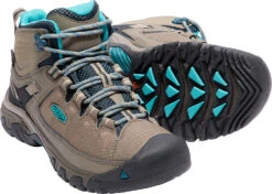 'Keen Outdoor' Women's Targhee EXP WP Mid Hiker - Brindle / Blue Coral -Outdoor Clothing Sale 1017737 PPS large 1024x1024@2x