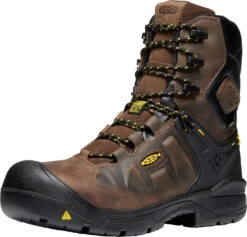 'Keen Utility' Men's 8" Dover EH WP Carbon Toe - Dark Earth / Black -Outdoor Clothing Sale 1024186 F3Q large 1024x1024@2x