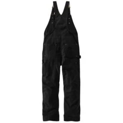 'Carhartt' Men's Loose Fit Firm Duck Insulated Bib Overall - Black 3 'Carhartt' Men's Loose Fit Firm Duck Insulated Bib Overall - Black -Outdoor Clothing Sale 104393 BLK Back MF21 e 2 1024x1024@2x