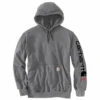 'Carhartt' Men's Flame-Resistant Force® Midweight Logo Sweatshirt - Granite Heather