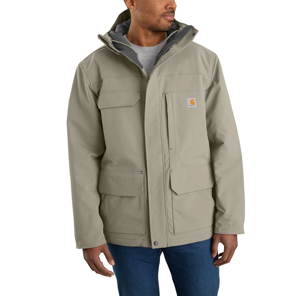 'Carhartt' Men's Super Dux™ Relaxed Fit Insulated Traditional Coat-Level 4 Extreme Warmth Rating - Greige 1 'Carhartt' Men's Super Dux™ Relaxed Fit Insulated Traditional Coat-Level 4 Extreme Warmth Rating - Greige
