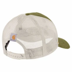 'Carhartt' Men's Canvas Mesh-Back Workwear Patch Cap - True Olive -Outdoor Clothing Sale 105212 G78 Back MS22 V2 1024x1024@2x