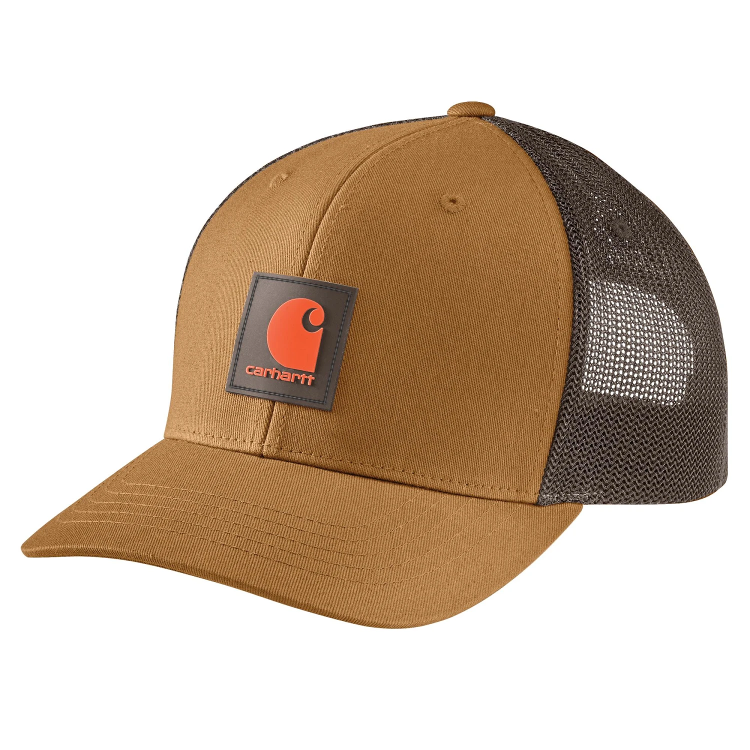 Carhartt Men's Rugged Flex Twill Mesh-Back Logo Patch Cap - Carhartt Brown 1 Carhartt Men's Rugged Flex Twill Mesh-Back Logo Patch Cap - Carhartt Brown