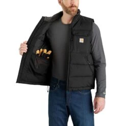 'Carhartt' Men's Montana Loose Fit Insulated Vest - Black 7 'Carhartt' Men's Montana Loose Fit Insulated Vest - Black -Outdoor Clothing Sale 105475 N04 AVR MF22 b 1024x1024@2x