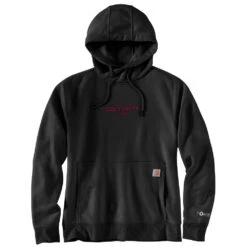 'Carhartt' Women's Force® Lightweight Graphic Hoodie - Black -Outdoor Clothing Sale 105573 BLK WF22 e 1024x1024@2x
