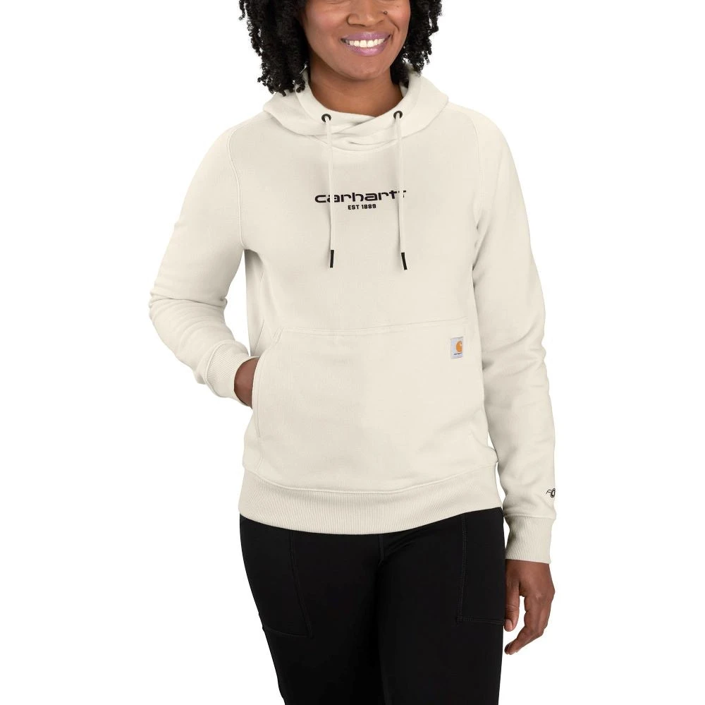 'Carhartt' Women's Force® Lightweight Graphic Hoodie - Malt 1 'Carhartt' Women's Force® Lightweight Graphic Hoodie - Malt