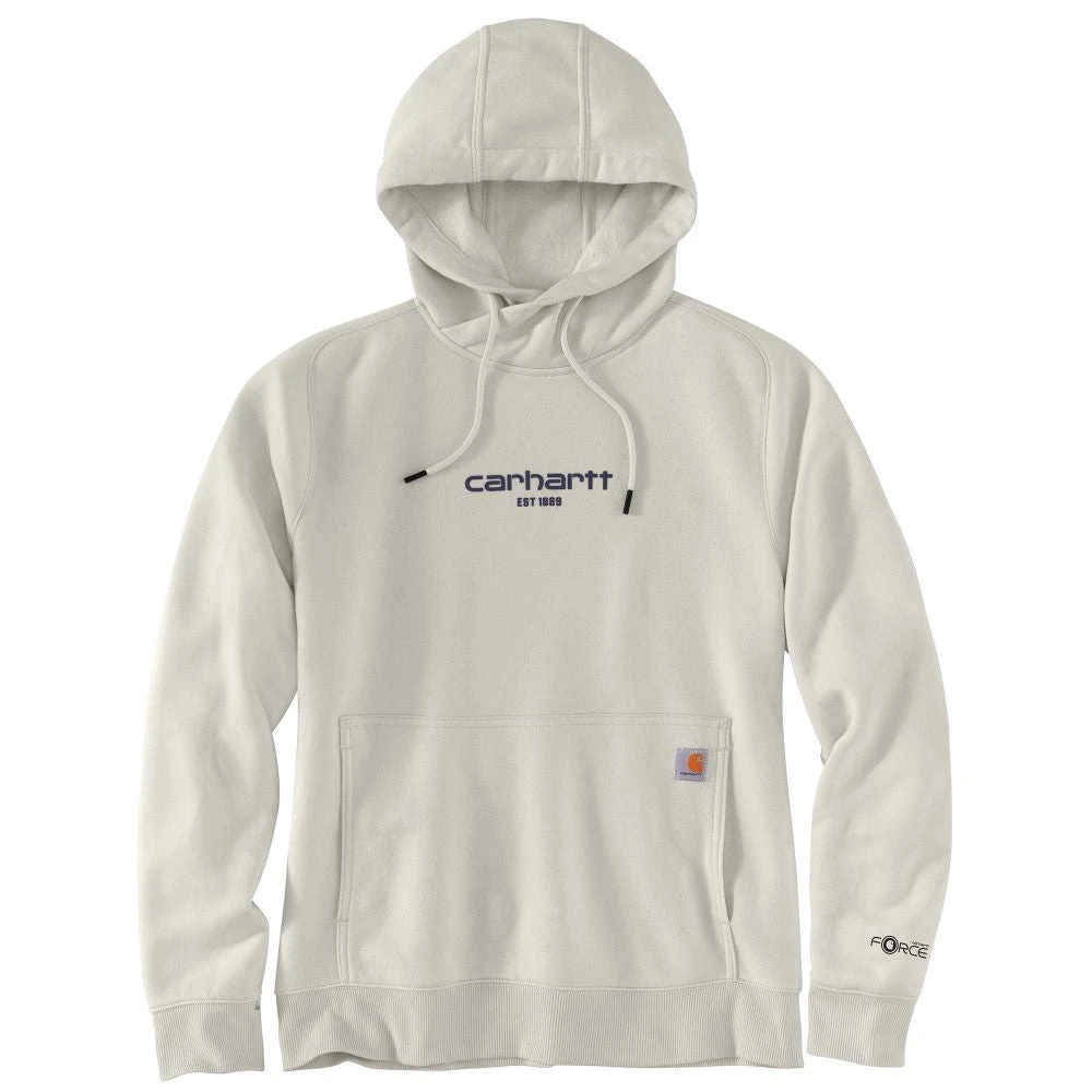 'Carhartt' Women's Force® Lightweight Graphic Hoodie - Malt 2 'Carhartt' Women's Force® Lightweight Graphic Hoodie - Malt - Image 2