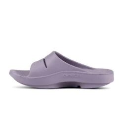 'OOFOS' Women's OOahh Slide Sandal - Mauve -Outdoor Clothing Sale 1100MAUVE shot4 1024x1024@2x