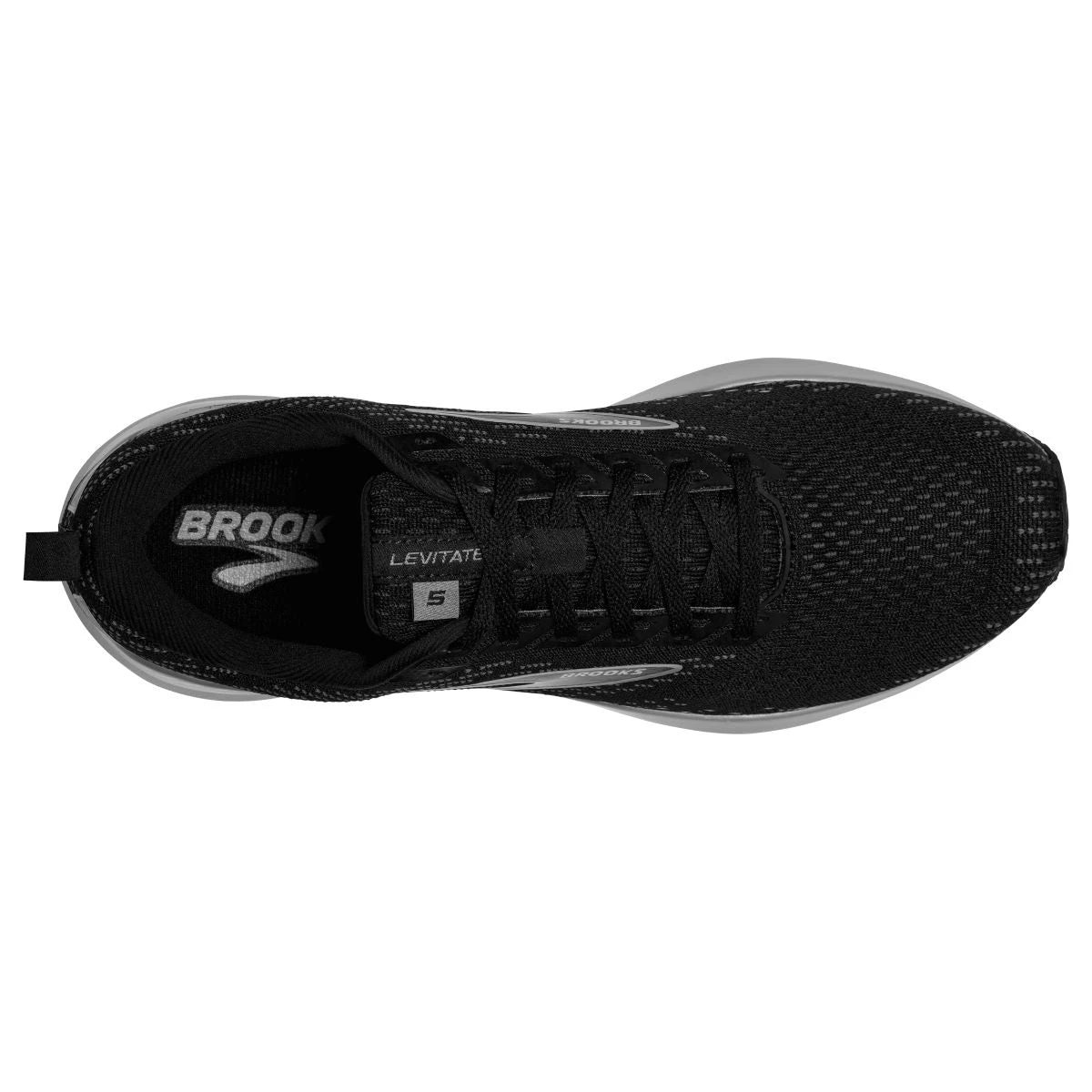 'Brooks' Men's Levitate GTS 5 - Black / Ebony / Grey 3 'Brooks' Men's Levitate GTS 5 - Black / Ebony / Grey - Image 3
