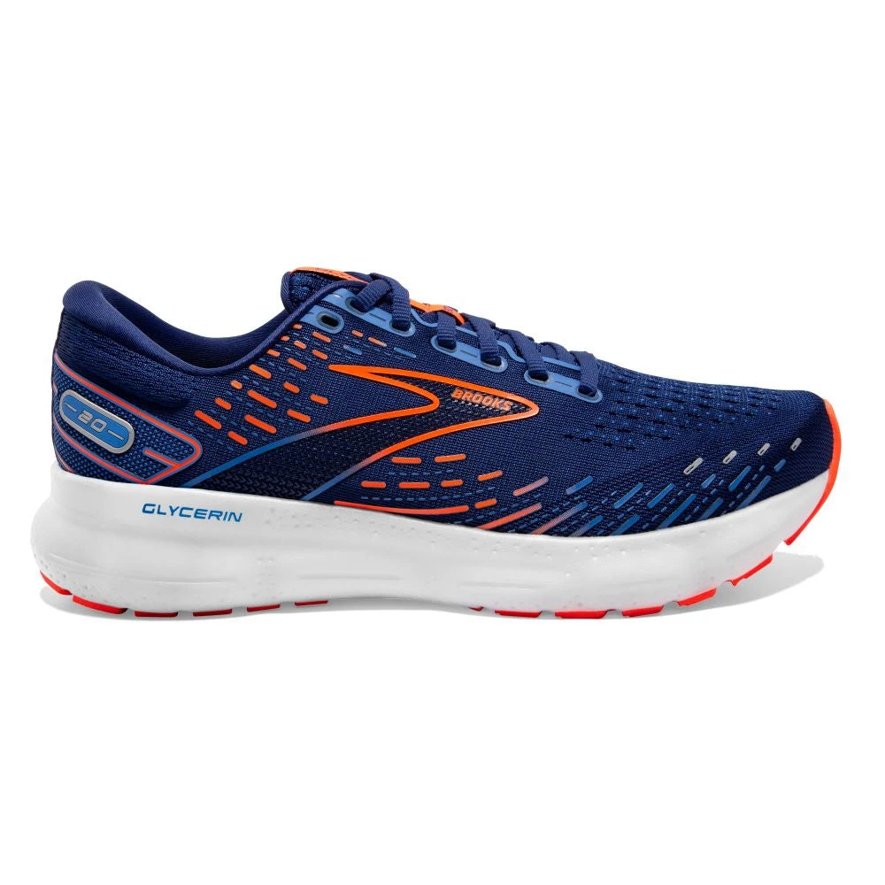 'Brooks' Men's Glycerin 20 - Blue Depths / Palace Blue / Orange 1 'Brooks' Men's Glycerin 20 - Blue Depths / Palace Blue / Orange