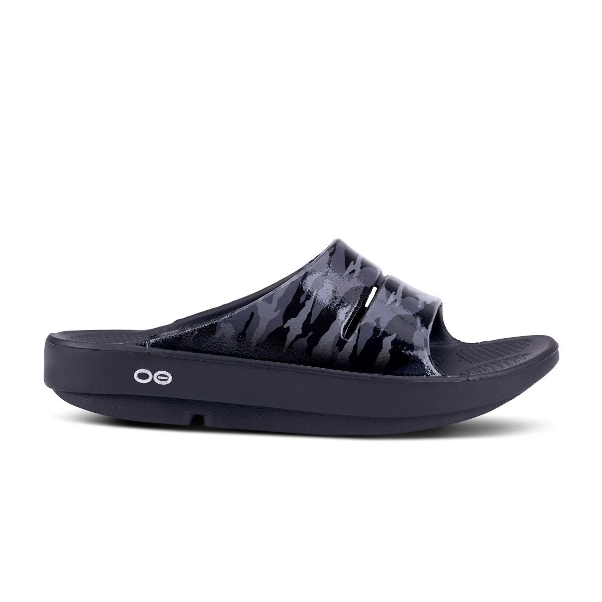 'OOFOS' Women's OOahh Slide Limited Edition - Black / Gray / Camo 1 'OOFOS' Women's OOahh Slide Limited Edition - Black / Gray / Camo