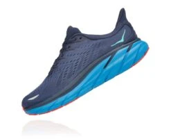 'Hoka' Men's Clifton 8 - Outer Space / Vallarta Blue -Outdoor Clothing Sale 1119393 OSVB 4 1024x1024@2x