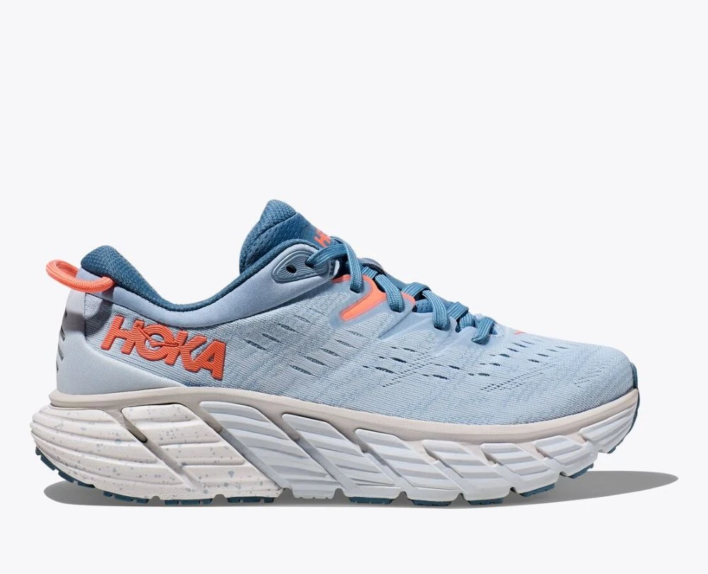 'HOKA' Women's Gaviota 4 - Blue Fog / Plein Air (Wide) 4 'HOKA' Women's Gaviota 4 - Blue Fog / Plein Air (Wide) - Image 4