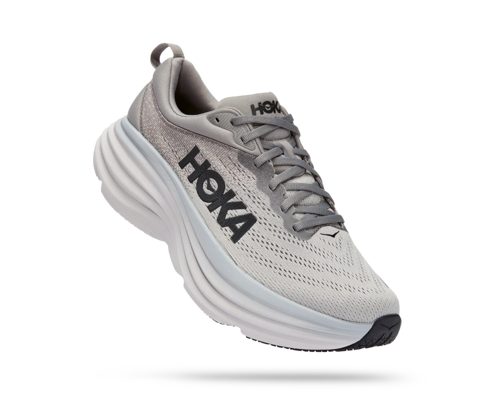 'HOKA' Men's Bondi 8 - Sharkskin / Harbor Mist (X-Wide) 1 'HOKA' Men's Bondi 8 - Sharkskin / Harbor Mist (X-Wide)