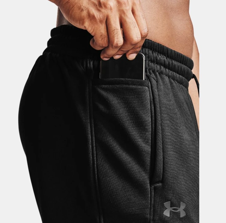 'Under Armour' Men's Armour Fleece Pants - Black 2 'Under Armour' Men's Armour Fleece Pants - Black - Image 2