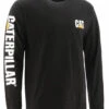 'Caterpillar' Men's Trademark Banner Tee - Black