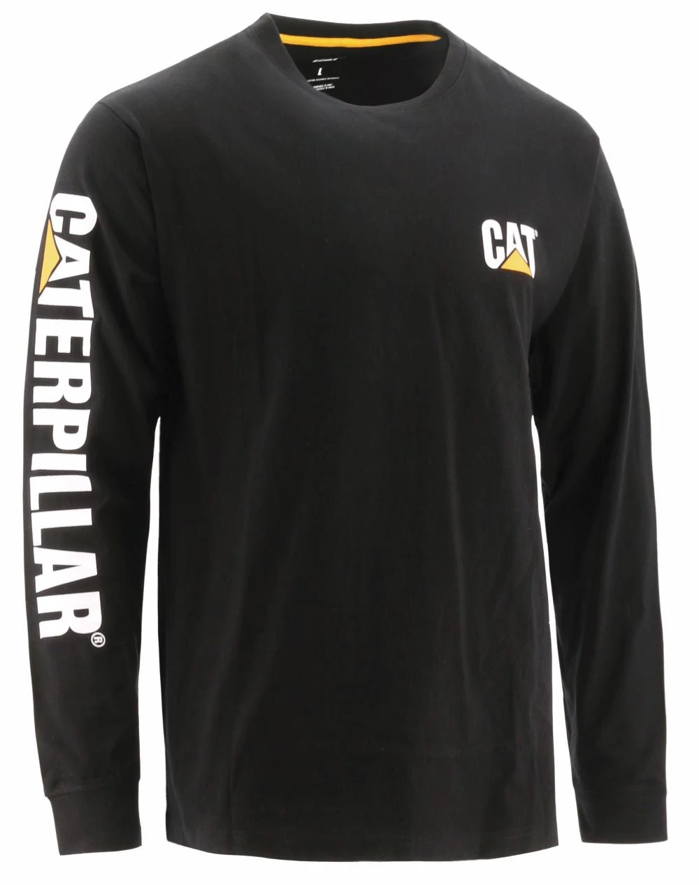 'Caterpillar' Men's Trademark Banner Tee - Black 1 'Caterpillar' Men's Trademark Banner Tee - Black