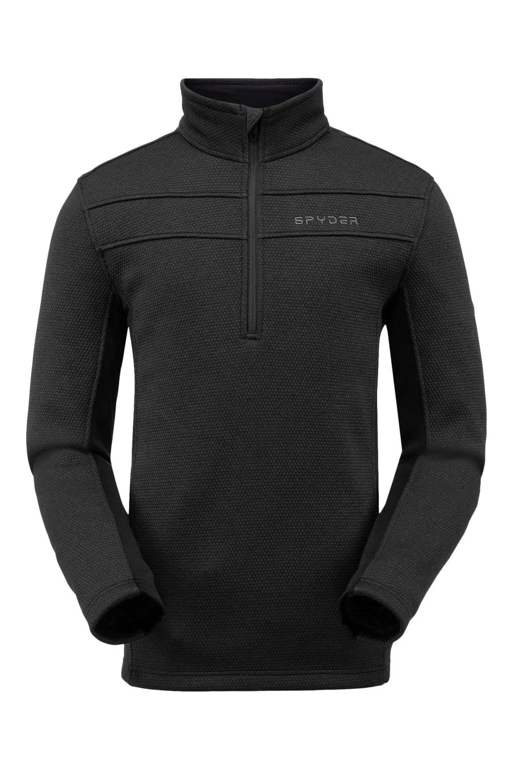 'Spyder' Men's Encore 1/2 Zip Fleece - Black 1 'Spyder' Men's Encore 1/2 Zip Fleece - Black