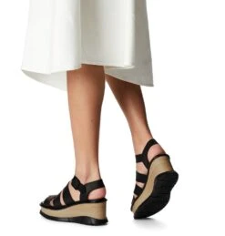 'Sorel' Women's Joanie III Ankle Strap Sandal - Black / Black -Outdoor Clothing Sale 1986391 010 a9 presetHigh Res JPEG 300DPI 1024x1024@2x