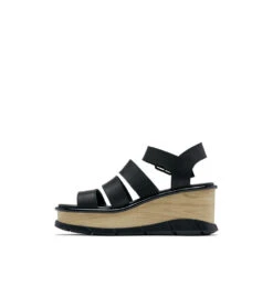 'Sorel' Women's Joanie III Ankle Strap Sandal - Black / Black -Outdoor Clothing Sale 1986391 010 m presetHigh Res JPEG 300DPI 1024x1024@2x