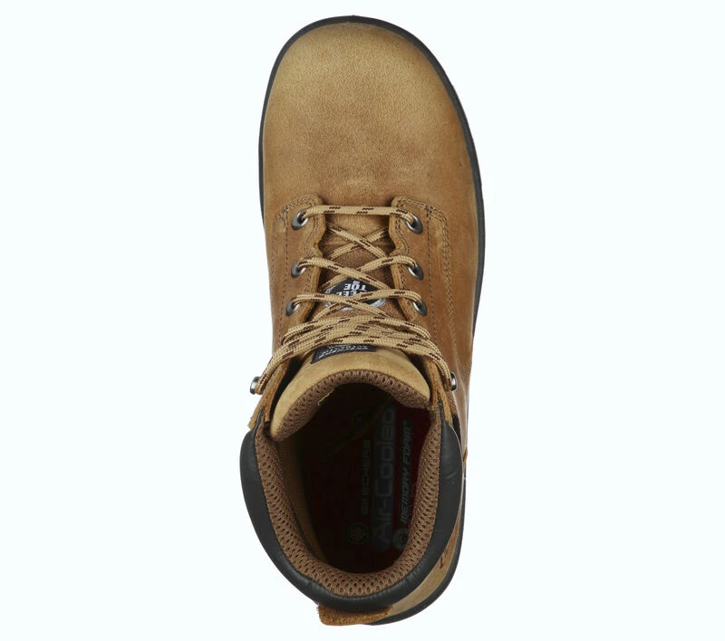 'Skechers' Men's 6" Argum Alkova EH WP Steel Toe - Brown / Tan 2 'Skechers' Men's 6" Argum Alkova EH WP Steel Toe - Brown / Tan - Image 2