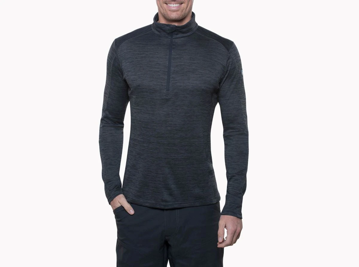 'Kuhl' Men's Alloy 1/4 Zip Sweater - Graphite 1 'Kuhl' Men's Alloy 1/4 Zip Sweater - Graphite
