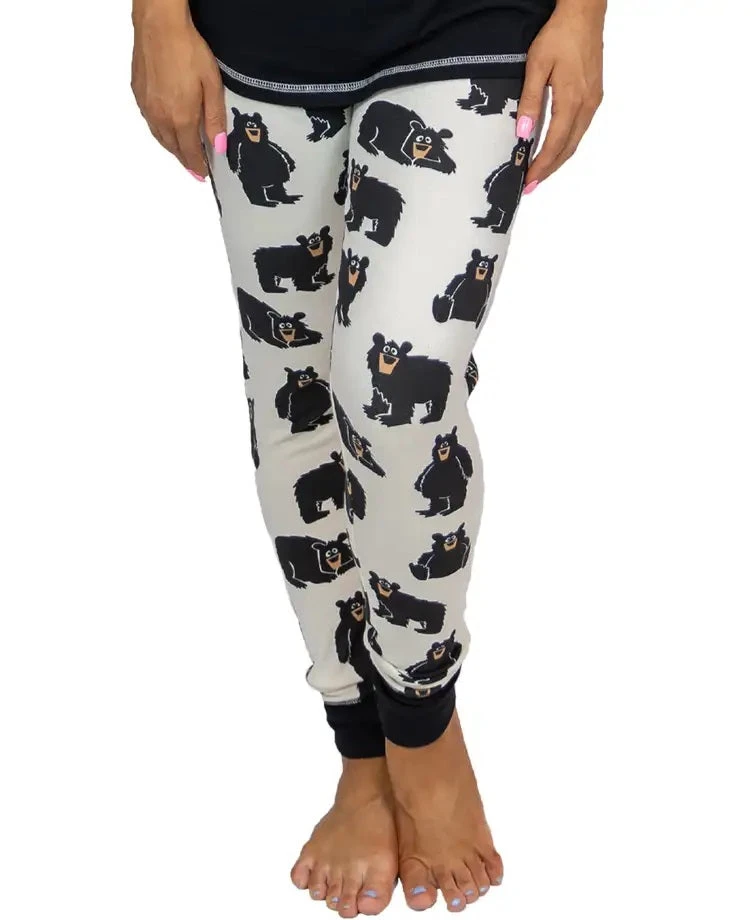 'Lazy One' Women's Mama Bear Leggings - White 1 'Lazy One' Women's Mama Bear Leggings - White