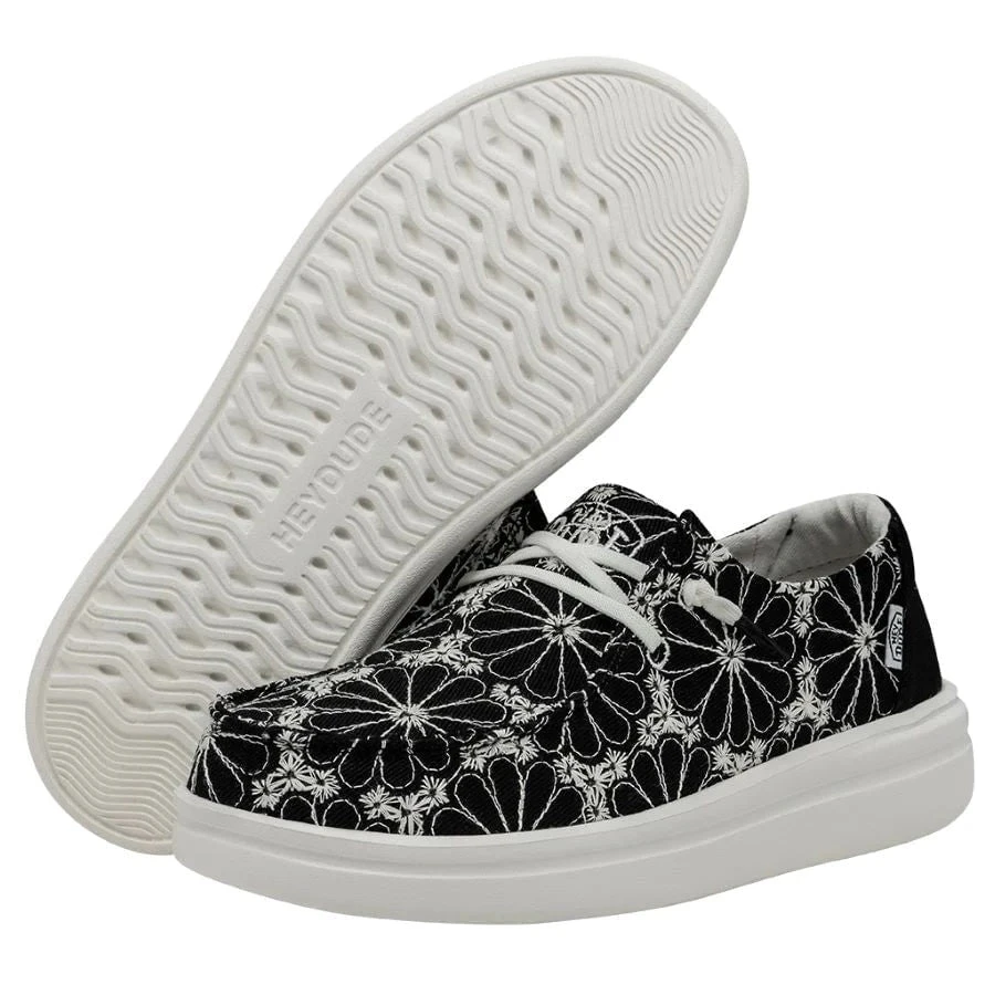 'Hey Dude' Women's Wendy Rise Eyelet - Black 3 'Hey Dude' Women's Wendy Rise Eyelet - Black - Image 3