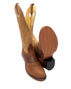 'Boulet' Men's 13" Buckaroo Western Round Toe - Cognac / Butterscotch -Outdoor Clothing Sale 41636 1 1024x1024@2x