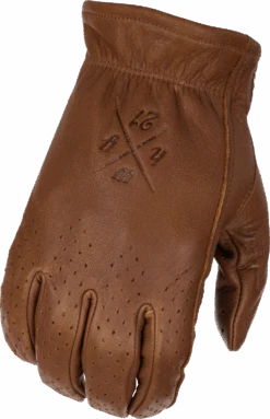 'Highway 21' Men's Louie Perforated Glove - Brown