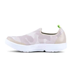 'OOFOS' Women's OOmg EeZee Low Shoe - White / Tan Camo -Outdoor Clothing Sale 5072WHTTANCMO shot4 1024x1024@2x