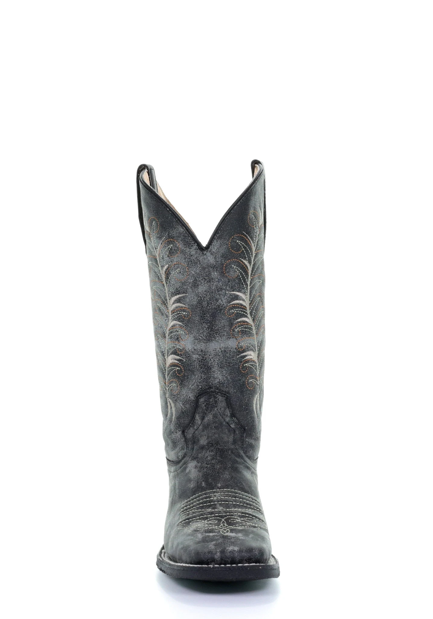 'Corral' Women's 12" Embroidered Western - Black / Sand 2 'Corral' Women's 12" Embroidered Western - Black / Sand - Image 2