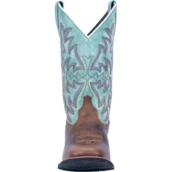 'Laredo' Women's 11" Anita Western Square Toe - Brown / Turquoise -Outdoor Clothing Sale 5607 5 1024x1024@2x
