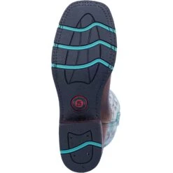 'Laredo' Women's 11" Anita Western Square Toe - Brown / Turquoise -Outdoor Clothing Sale 5607 7 1024x1024@2x