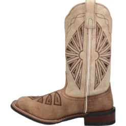 'Laredo' Women's 11" Kite Days Western Square Toe - Tan / Brown -Outdoor Clothing Sale 5821 3 1024x1024@2x