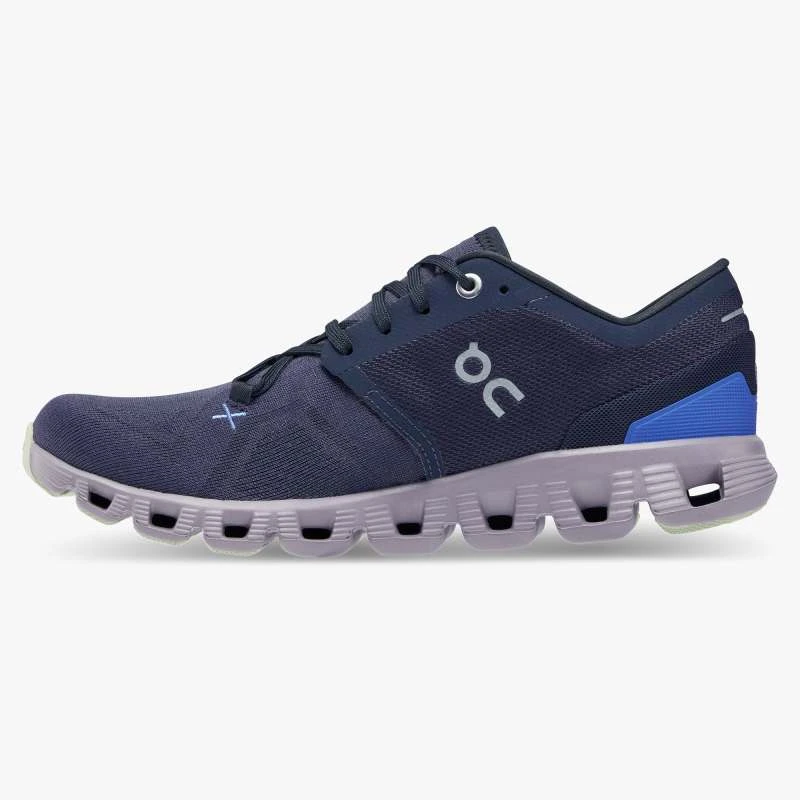 'On Running' Women's Cloud X 3 - Midnight / Heron 6 'On Running' Women's Cloud X 3 - Midnight / Heron - Image 6