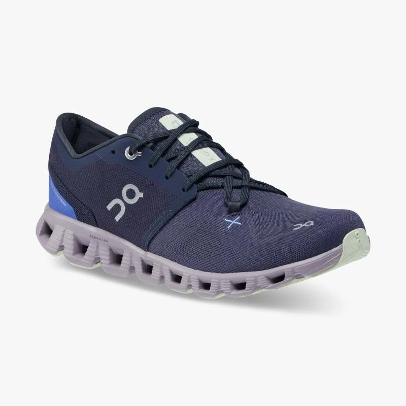 'On Running' Women's Cloud X 3 - Midnight / Heron 5 'On Running' Women's Cloud X 3 - Midnight / Heron - Image 5