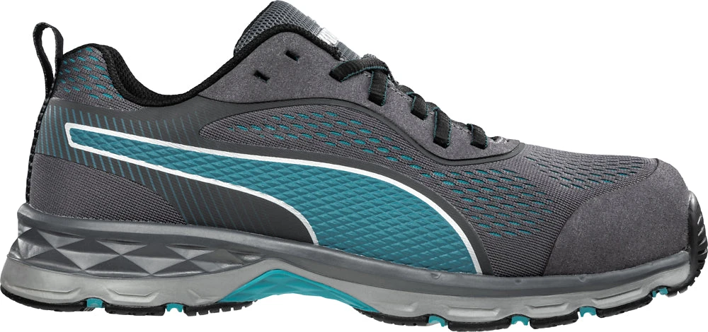 'Puma' Women's Fuse Knit Motion Protect EH Low Comp Toe - Grey / Turquoise 1 'Puma' Women's Fuse Knit Motion Protect EH Low Comp Toe - Grey / Turquoise
