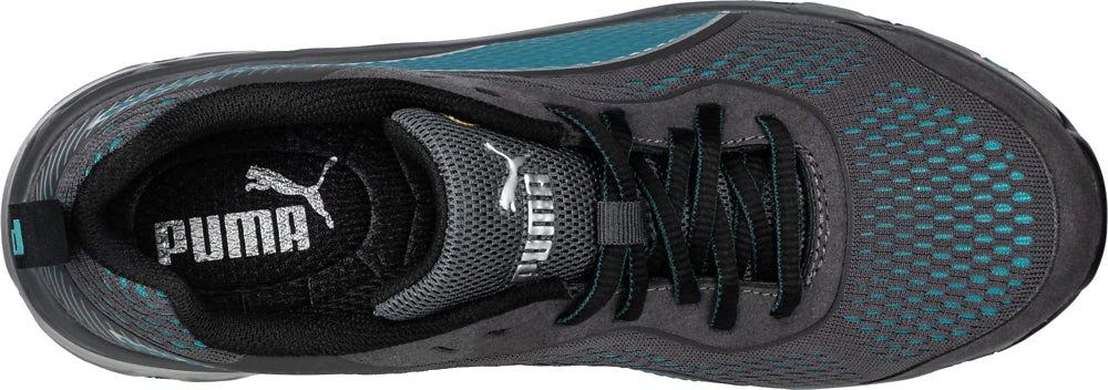 'Puma' Women's Fuse Knit Motion Protect EH Low Comp Toe - Grey / Turquoise 2 'Puma' Women's Fuse Knit Motion Protect EH Low Comp Toe - Grey / Turquoise - Image 2