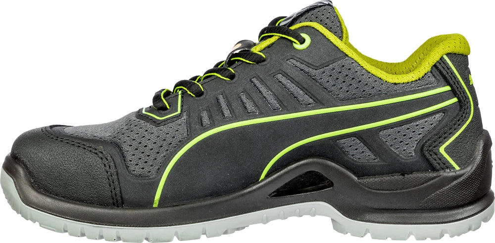 'Puma' Women's Fuse TC Low ESD Steel Toe - Black / Lime Green 2 'Puma' Women's Fuse TC Low ESD Steel Toe - Black / Lime Green - Image 2