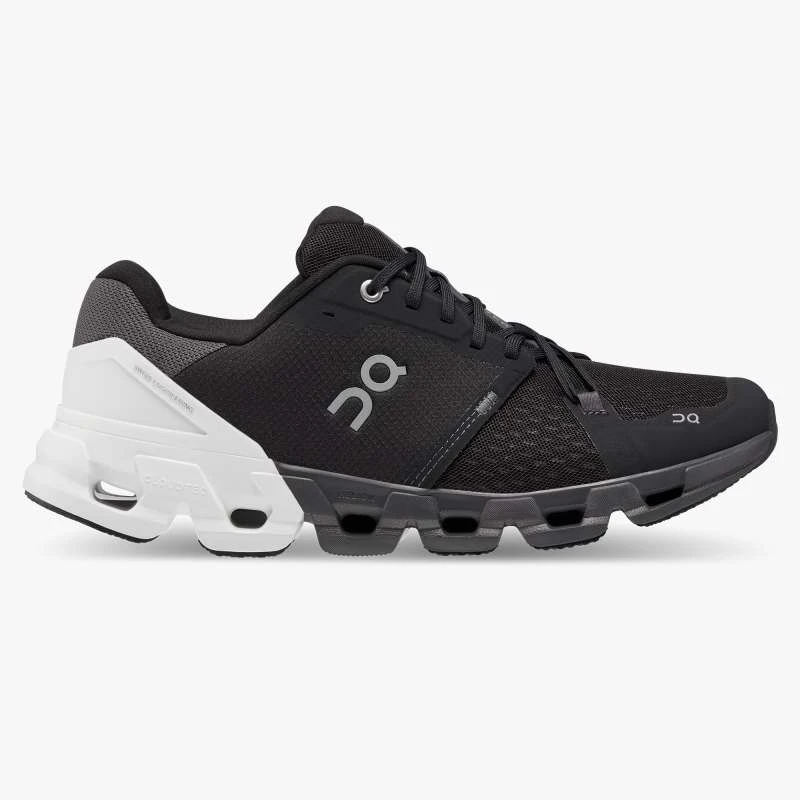 'On Running' Men's Cloudflyer 4 - Black / White (Wide) 1 'On Running' Men's Cloudflyer 4 - Black / White (Wide)