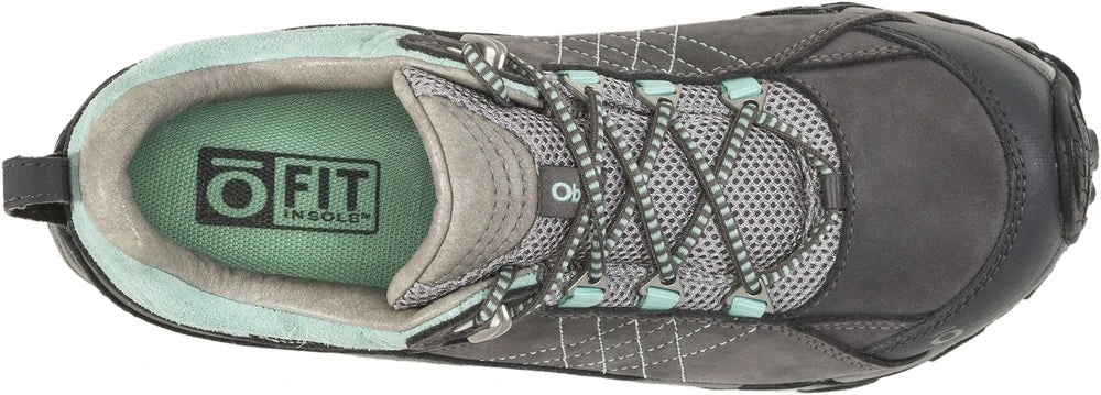 Oboz Footwear 'Oboz' Women's Sapphire Low WP Low Hiker - Charcoal / Beach Glass (Wide) 2 Oboz Footwear 'Oboz' Women's Sapphire Low WP Low Hiker - Charcoal / Beach Glass (Wide) - Image 2