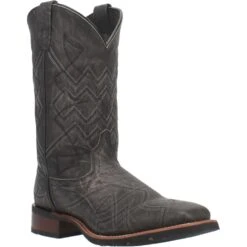 'Laredo' Men's 12" Axel Western Square Toe - Charcoal Black -Outdoor Clothing Sale 7927 1 1024x1024@2x