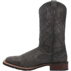 'Laredo' Men's 12" Axel Western Square Toe - Charcoal Black -Outdoor Clothing Sale 7927 3 1024x1024@2x
