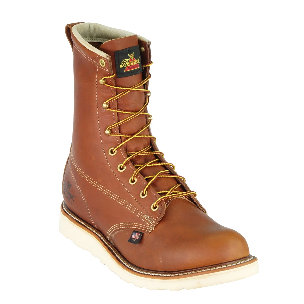 'Thorogood' Men's 8" American Heritage EH SR Steel Toe - Tobacco Brown 3 'Thorogood' Men's 8" American Heritage EH SR Steel Toe - Tobacco Brown - Image 3