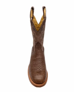 'Boulet' Men's 12" Roper Western Round Toe - Shoulder Noce Taurus / Organza Brown -Outdoor Clothing Sale 82093 1024x1024@2x